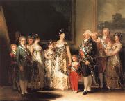 Francisco de goya y Lucientes Family of Charles IV oil painting